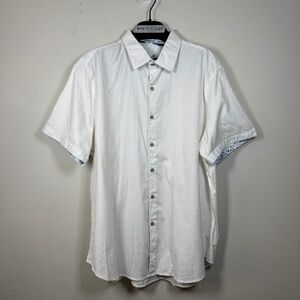 Robert Graham White Short Sleeve Shirt 3XL